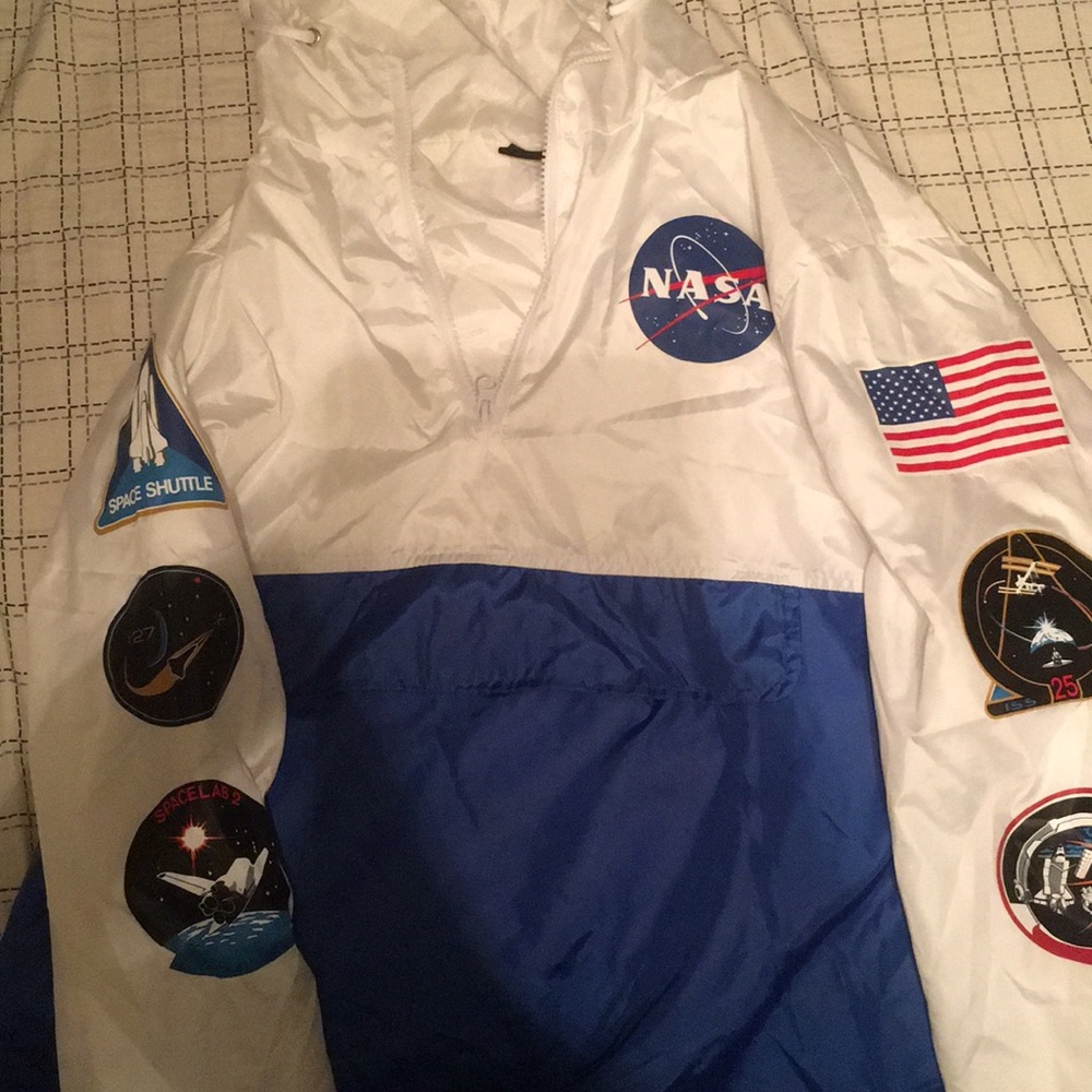 Chemistry NASA quarter zip windbreaker